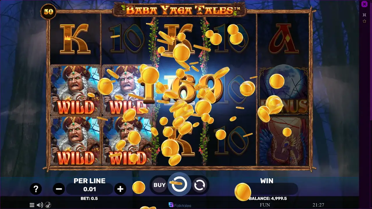 Baba Yaga Tales aberto no Booi em modo FUN